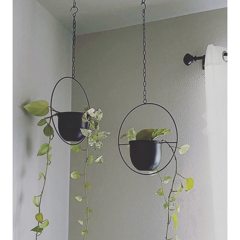 Shineloha 2 Pack Hanging Planters for Indoor Plants with 5.5"