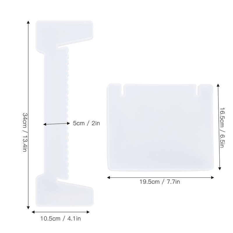 Crystal Epoxy Storage Shelf Mold Desktop Clear Silicone Die DIY