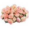 (Mikishin) 50 Pcs Artificial Roses 3cm Bouquet Rose Rose Wedding