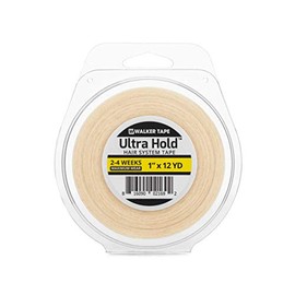 Walker Tape Hold Hair Extension Tape Roll (1" x 12 Yard) WKR-UHT-M3 Clear 36 Foot (Pack of 1)