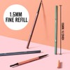 3Pcs Waterproof Eyebrow Pencil, Professional Makeup Micro Brow Pencil, Double-ended