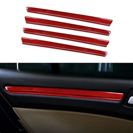 BRMYL Car 4 Doors Decor Strips Cover Decals for 2011-2023 Chrysler 300 / 300C / 300S / Limited/Touring/Base Accessories Carbon Fiber Stickers