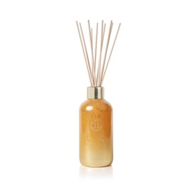 Capri Blue Glimmer Reed Diffuser Set - includes Diffuser Sticks, Pumpkin Dulce Diffuser Oil, and Glass Oil Diffuser Bottle - Cider & Gold Diffusers for Home Decor (8 fl oz)