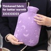DICEVER Hot Water Bottle with Soft Cover, Hot and Cold