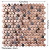 Parrotile Penny Round Tile Copper Bronze Mosaic Tiles for Kitchen