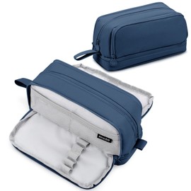 Eucomir Pencil Case with 4 Compartments for Girls Boys, Large Pencil Case Stationery Organizer Aesthetic Pencil Case for Kids Women Men Teenagers Students,Blue