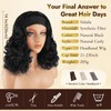 Loose Wave Curly Headband Wig for Black Women 15 Inch
