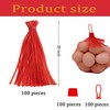 LxcshLjx 100Pcs Produce Mesh Bags, 20Inch Reusable Mesh Nylon Netting