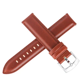 OTTOODY Watch Band, Watch Strap, 0.7 inch (18 mm), 0.8 inch (20 mm), 0.8 inch (21 mm), 0.9 inch (22 mm), Elegant Calf Leather, Genuine Leather Watch Band, Quick Release, No Tools Required, Sweat