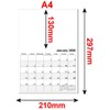 Blank Calendar 2026 - A4 or A3 (White, A4)