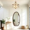 JJUUYOU Irregular Wall Mirror Asymmetrical Bathroom Mirrors for Wall 40"X20"