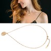 White Zircon Women Necklace Snake Pattern Electroplated Fashionable Female Pendant