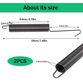 YQkangzhu 2Pcs 154430501 Dishwasher Door Spring, Compatible with Frigidaire, Kenmore, Crosley, Westinghouse, Gibson, Uni, Kelvinator, Tappan ?Replaces AP3363442 1014399 154226001 154226002 154345901