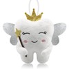 Tooth Fairy Pillow with Shiny Wings Embroidered Tooth Fairy Doll