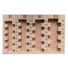 Contadoras y Mas. Contadora Organizadora Monedas Ver 3 Chica. $1 $2 $5 $10