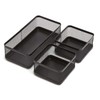 1InTheOffice Desk Baskets and Organizers Tray, Black Mesh Tray, Black