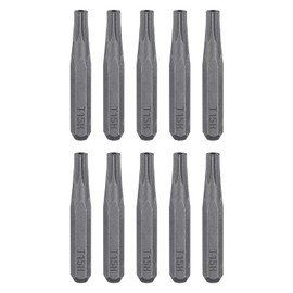 sourcing map 10pcs T15H Torx Screwdriver Bit 5/32" Hex Shank 28mm Length Magnetic Star 6 Point Head Hex Bits S2 Steel Screw Driver Bit for Electric Manual Screwdrivers Precision Repair