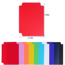 100pcs Trading Card Dividers Multi-Color PP Card Page Dividers Playing Card Separator for Games Sports, 10 Colors, 2.7 x 3.8 Inch