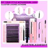 HBZGTLAD New DIY Lash Extension Kit 266pcs Individual Lashes Cluster