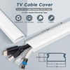YCLYC TV Cable Hider - 62.8in PVC Cord Hider Cable