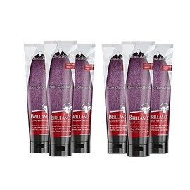 Brillance Shine Treatment, Hair Glossing Radiant Purple (6 x 150ml) Temporary Hair Colour That Can Be Applied Like a Hair Mask Lasts Up To 6 Washes