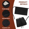 WENLISELL 10 Pack Waist Apron, Black Half Apron with 2