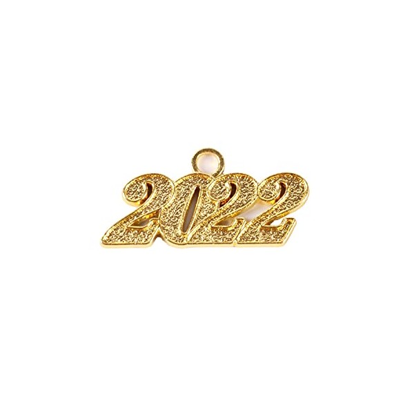 Graduation Alloy Gold 2022 Year Charm for Graduation Tassel for