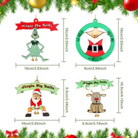 Funny Christmas Wooden Ornaments Jingle My Bells Female Humour Xmas Tree Holiday Party Decorations, Naughty Gag Funny Dirty Santa Gift Ideas for Adults Merry Christmas Home Decor