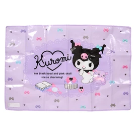 Sanrio Leisure Sheet Kuromi PP One Person Size with Storage Bag with Name Space for Excursions Picnics 604275