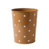 VERTBAUDET Metal Trash Can Stars Caramel TU