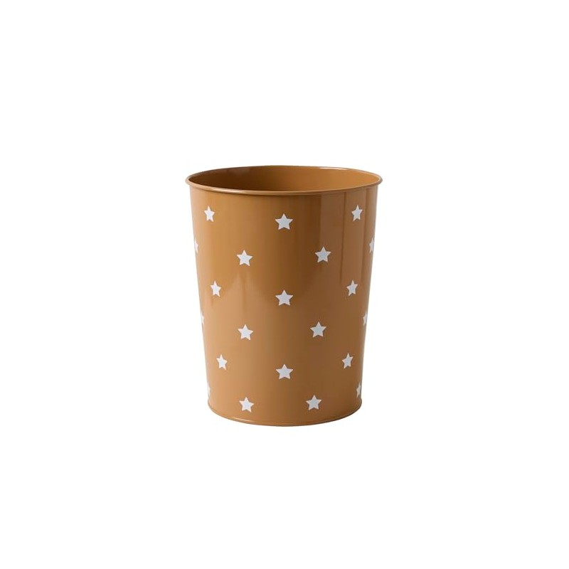 VERTBAUDET Metal Trash Can Stars Caramel TU