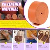 Swpeet Brown 1 Inch Wide 80 Inches Leather Strap, Single