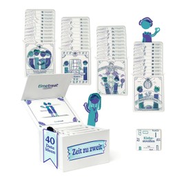 Time for Two - 40 Date Ideas for Couples | The Date Box for Real Moments for Us | The Most Beautiful Way to Give Time | Makes Every Couple Evening Special | With Exclusive Date Ideas from 4 Categories