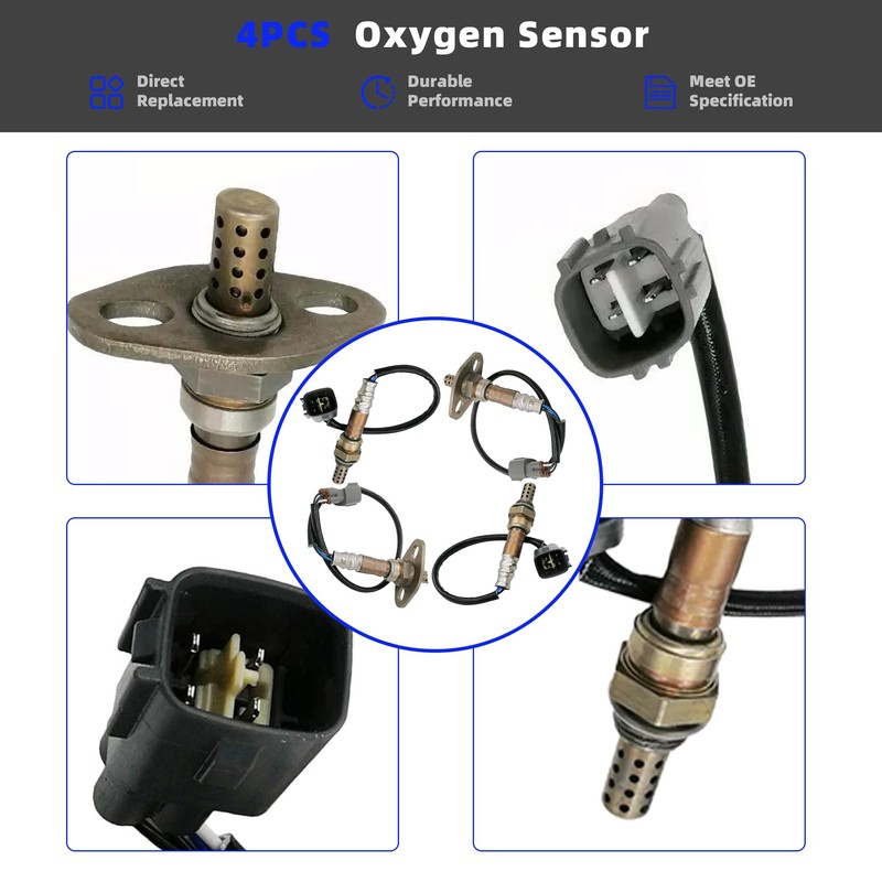 4Pcs 234-4169 234-4162 Oxygen Sensor Compatible with Toyota Tundra 2000-2002,