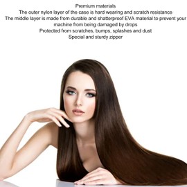 Denash Travel Case for Hair Straightener, Professional EVA Hair Straightener Hard Carrying Case, Portable Sturdy Hot Tools Curling Iron Travel Straightener Case for Airstrait HT01