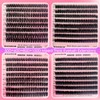 DAODER Thick Eyelash Extension Kit 9-13MM Short Fluffy Lash Clusters