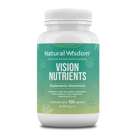 NW Vision Nutrients 120 Capsulas con Lutena y Zeaxantina Vitamina D3 E  Ingredientes Naturales  Gluten Free Soya Free Lacteos Free Vegan  Natural...  