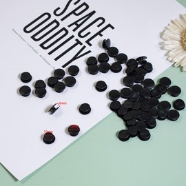 Wady 100PCS black Buttons Plastic Buckles,DIY Shoes Charms Accessories for Shoe Charm Shoe glue Shoe charms Plastic Button（black））