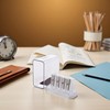 1Pcs Transparent 4 Holes Charcoal Pencil Sharpener,Long Point Carpenter Pencil