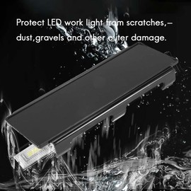 Nagoyuki Protective Cover 52 Inches Black for Trucks with Straight Curved LED Bar