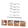 LIFKOME 1 Set Folding Picnic Tableware Portable Stainless Steel Cutlery