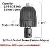 Yakamoz Keyless Drill Chuck, 0.8-10mm Keyless Drill Chuck Quick Change
