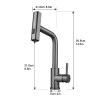 Modern Single Handle Pull Out Stainless Steel Kitchen Sink Faucet