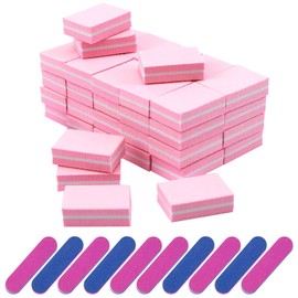 Pack of 50 Nail Buffer with 10 Nail File, Nail Buffer, Nail Buffer, Nail Buffer Scrub, Sponge Cube, Washable Sponge File