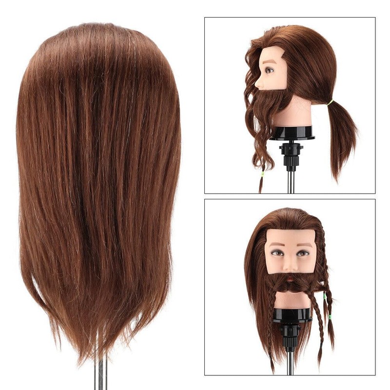 Mannequin Doll Male Men Training Head Styling + Free Clamp