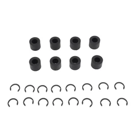 Spare Rubber Rollers Replacement for Cricut Maker for Maker 3, Prevents Slipping Mat Guide Spare Rubber Wheel with 16 Fixing Ring, 8pcs Rubber Roller Resolution