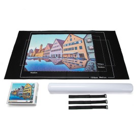 Magic mugs 1000 Piece Jigsaw Puzzles for Adults Rothenburg City with Free Storage Roll Up Felt Mat with Auxiliary Lines, Jigsaw Puzzle Mat Set