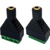 Comforty Screw Terminals Gold-Plated 4 Pieces 3.5 mm Adapter Terminal