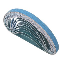 Pack of 10 Blue Sanding Belt 10mm x 330mm Sander Paper Mixed Power Polishing Tool 40 Grit