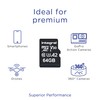 Integral 64GB Micro SD Card 4K Video Read Speed 180MB/s